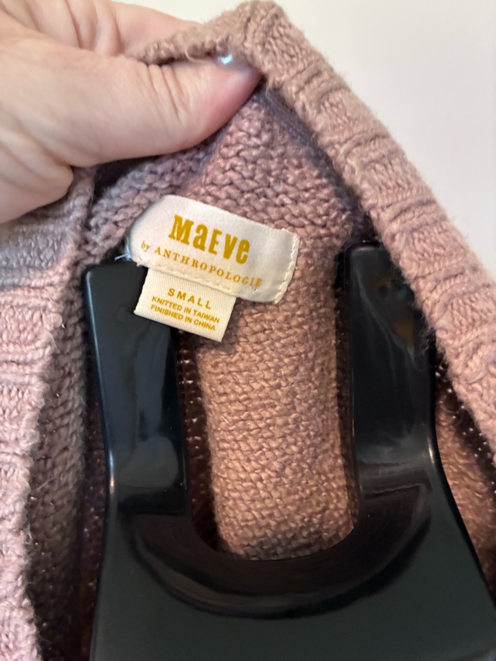 Anthropologie Maeve Dusky Tan Puff-Sleeve Crewneck Sweater - Picture 3 of 3